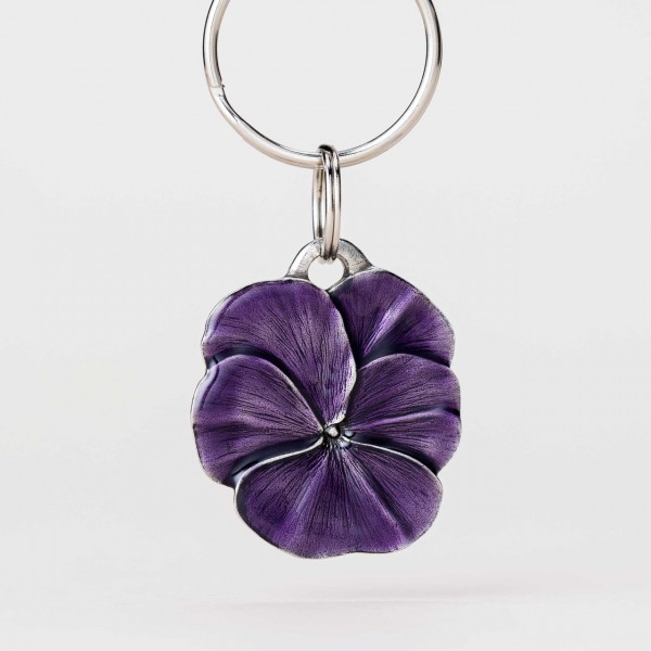 Violet Bloom Keyring